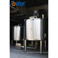 stainless steel emulsifying mixing tank with a liquid transfer pump